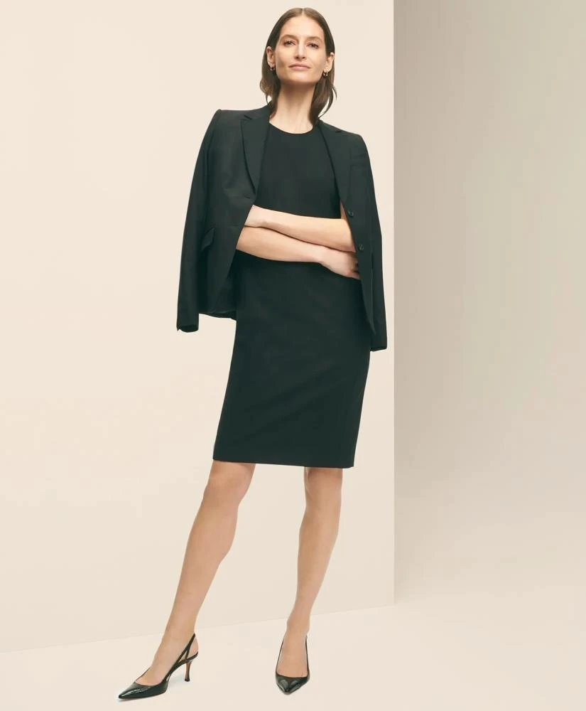 Brooks Brothers Women's The Essentials Stretch Wool Sheath Dress | Navy | Size 6