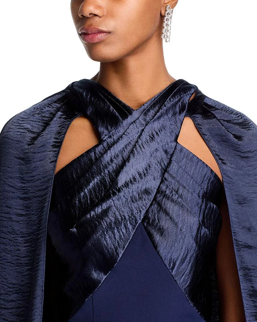 Safiyaa Alara Column Gown & Cape 6
