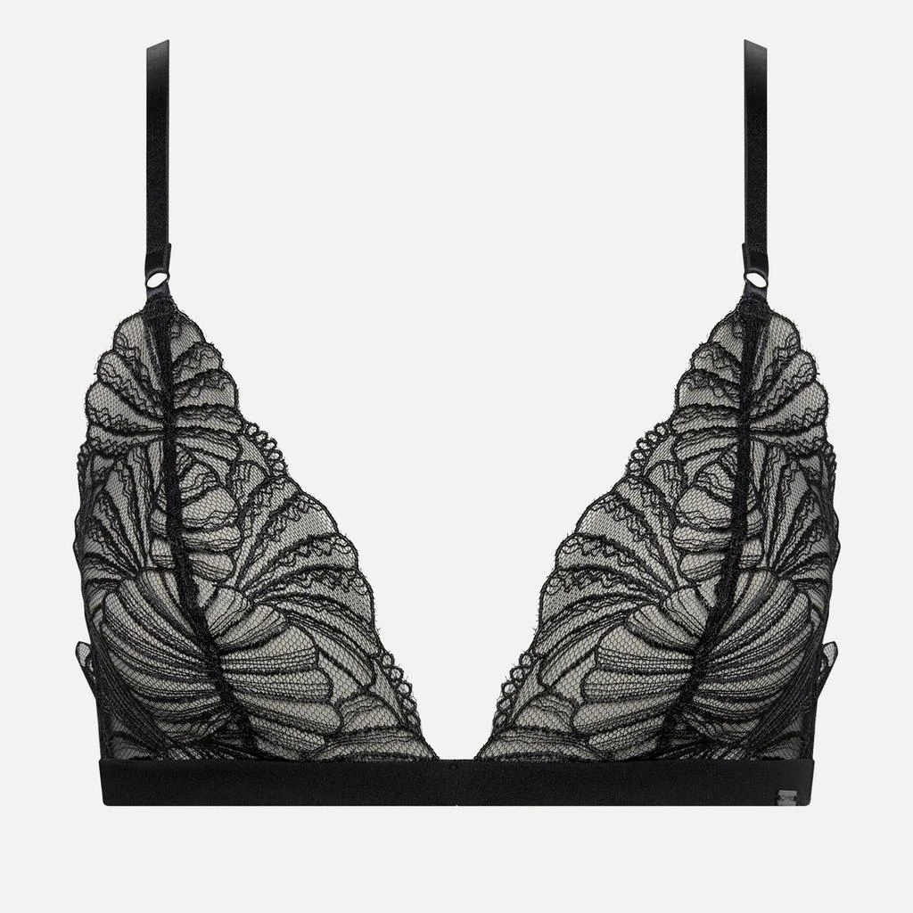 Calvin Klein Calvin Klein Sheer Embroidered Stretch-Lace Unlined Triangle Bra 1