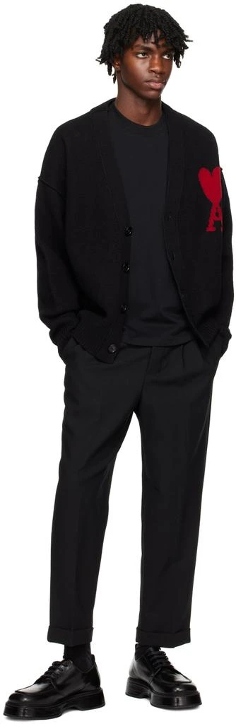 AMI Black Carrot Fit Trousers 4