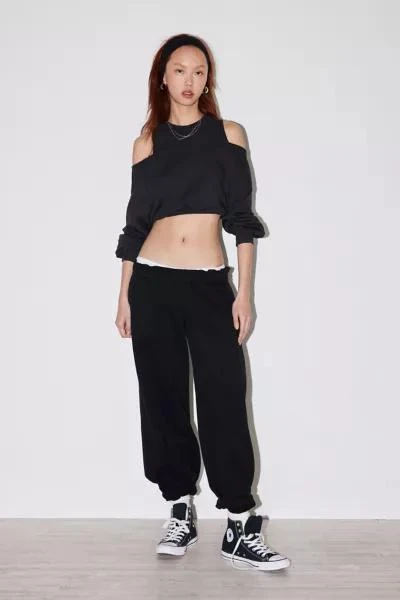 Out From Under Out From Under Raven Cold-Shoulder Cropped Sweatshirt 4