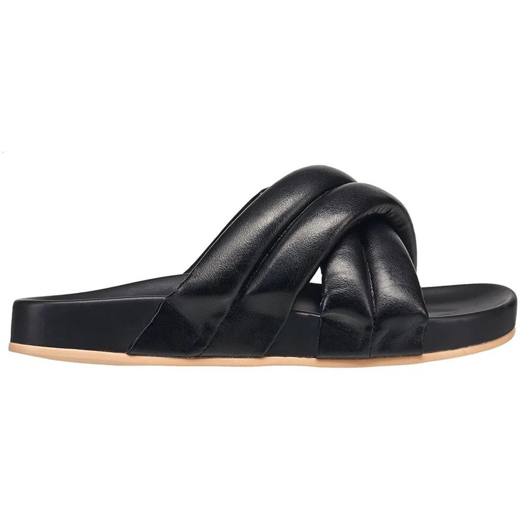 French Connection Hayden Womens Vegan Leather Footbed Slide Sandals 3