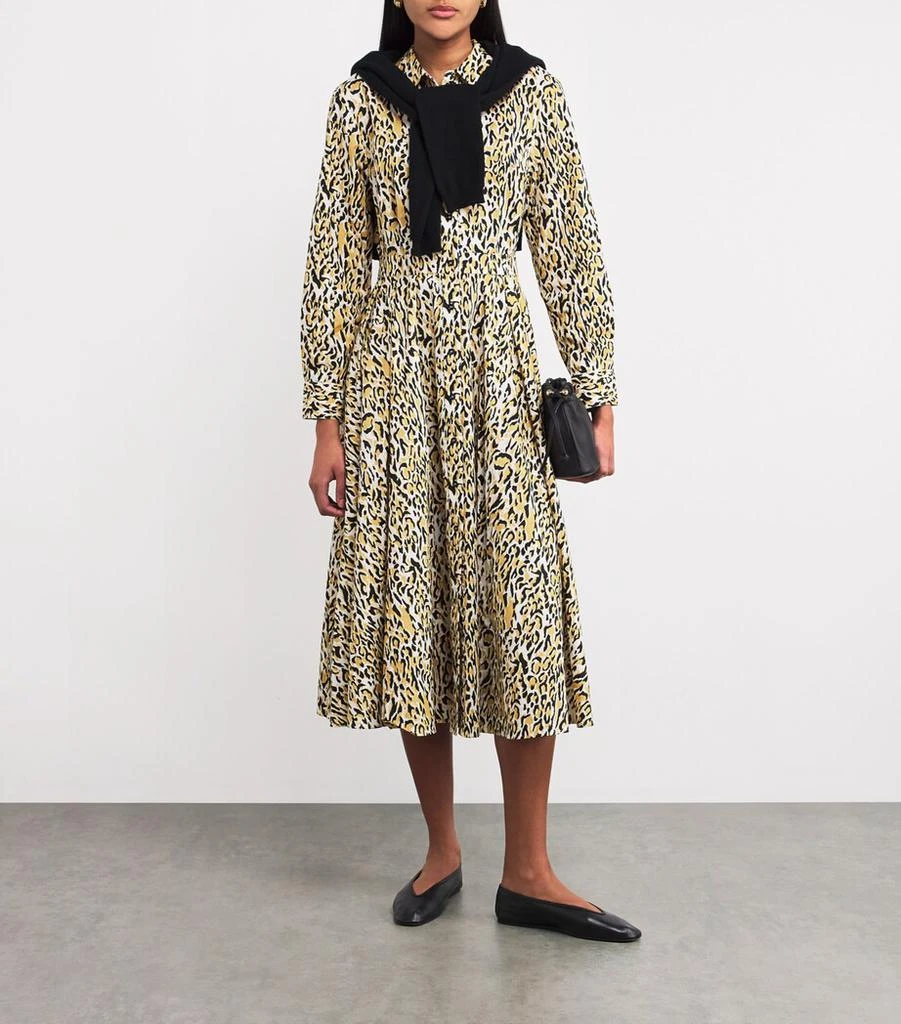 Maje Leopard Print Midi Dress 2