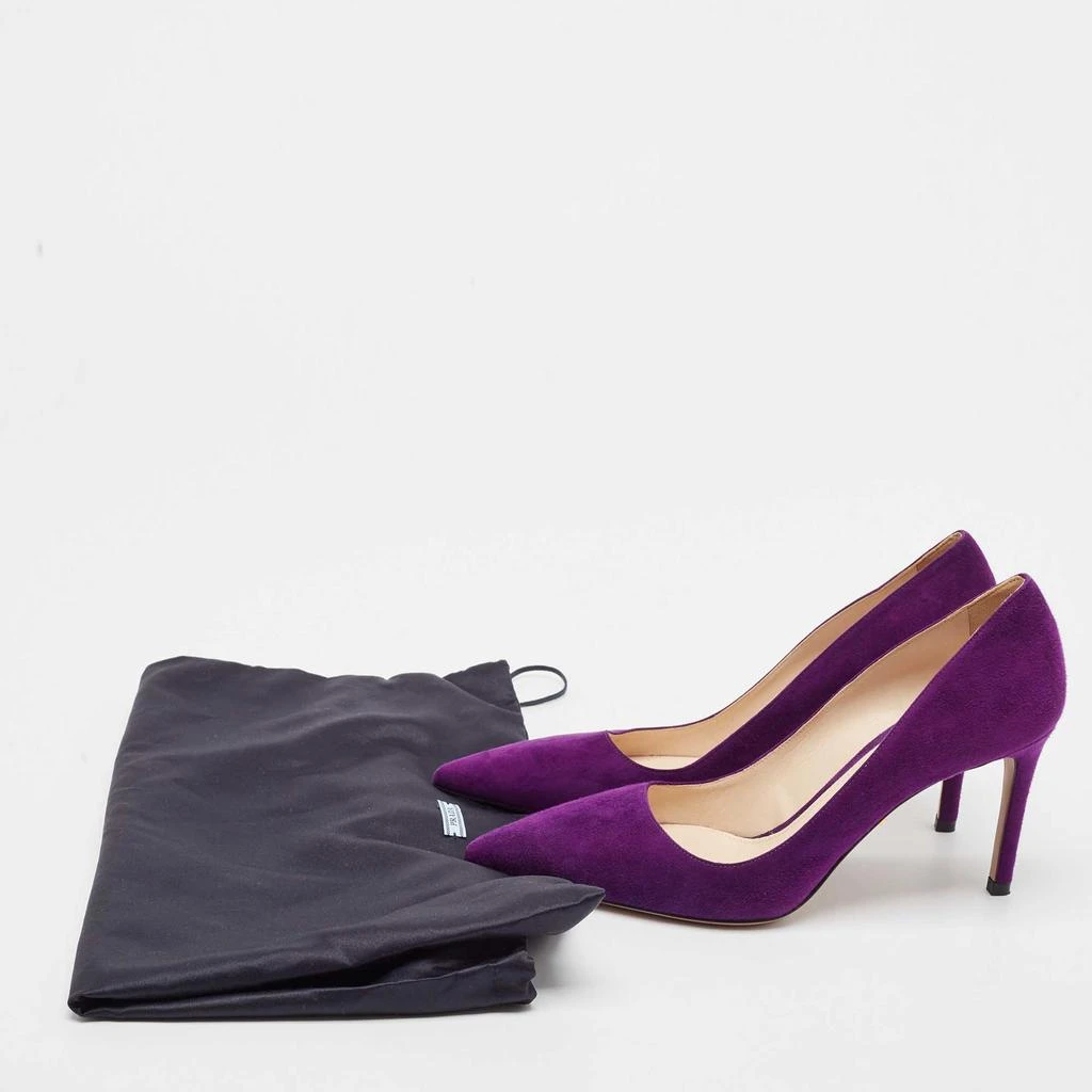 Prada Prada Purple Suede Pointed Toe Pumps Size 37 8