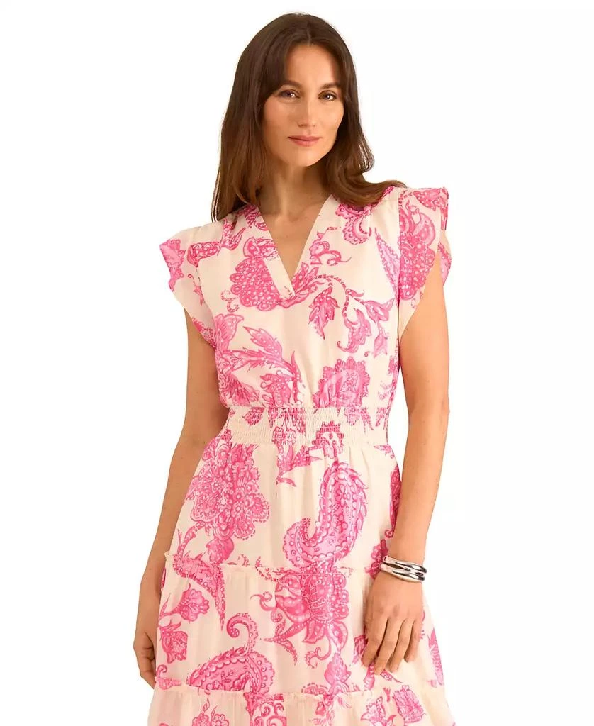 Vince Camuto Women's Floral-Print Smocked-Waist Maxi Dress 3