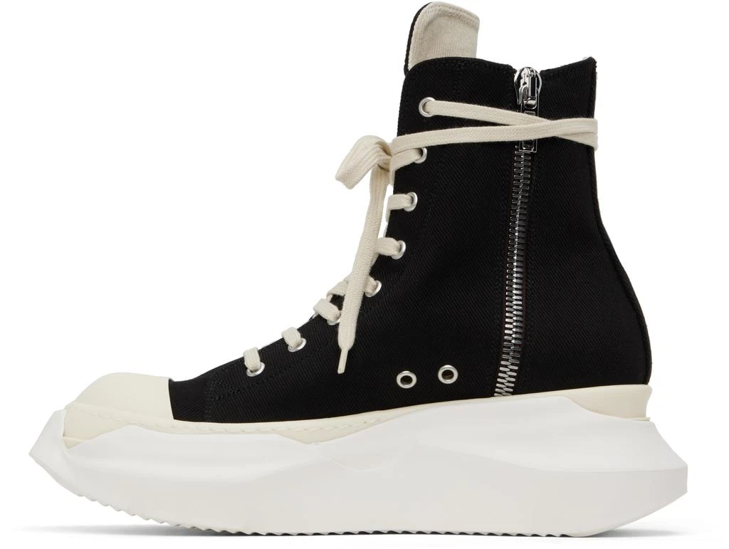 Rick Owens Black Hollywood Jumbo Laces Abstract Sneakers 3