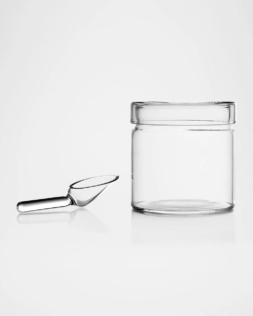 ICHENDORF Piuma Sugar Pot with Glass Spoon, 10 oz. 1