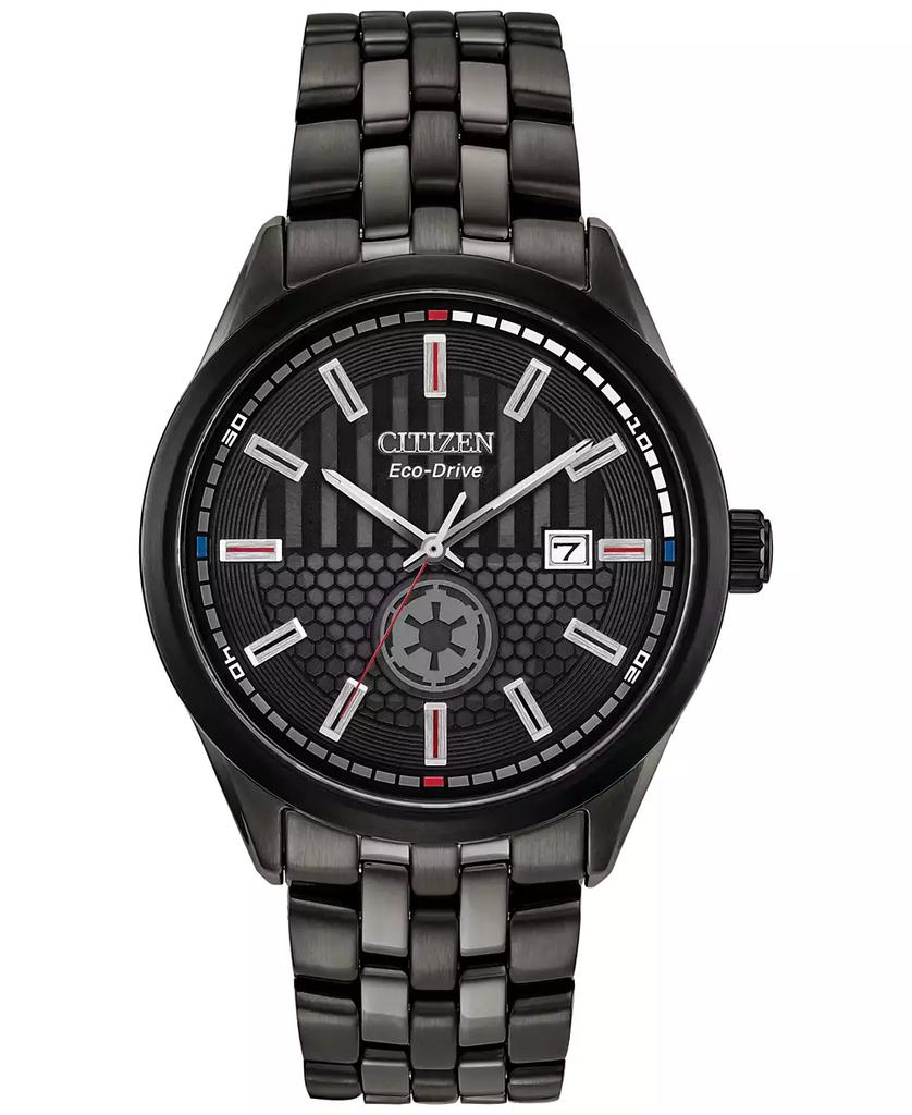 Citizen Eco-Drive Men's Star Wars Darth Vader Black-Tone Stainless Steel Bracelet Watch 41mm Gift Set