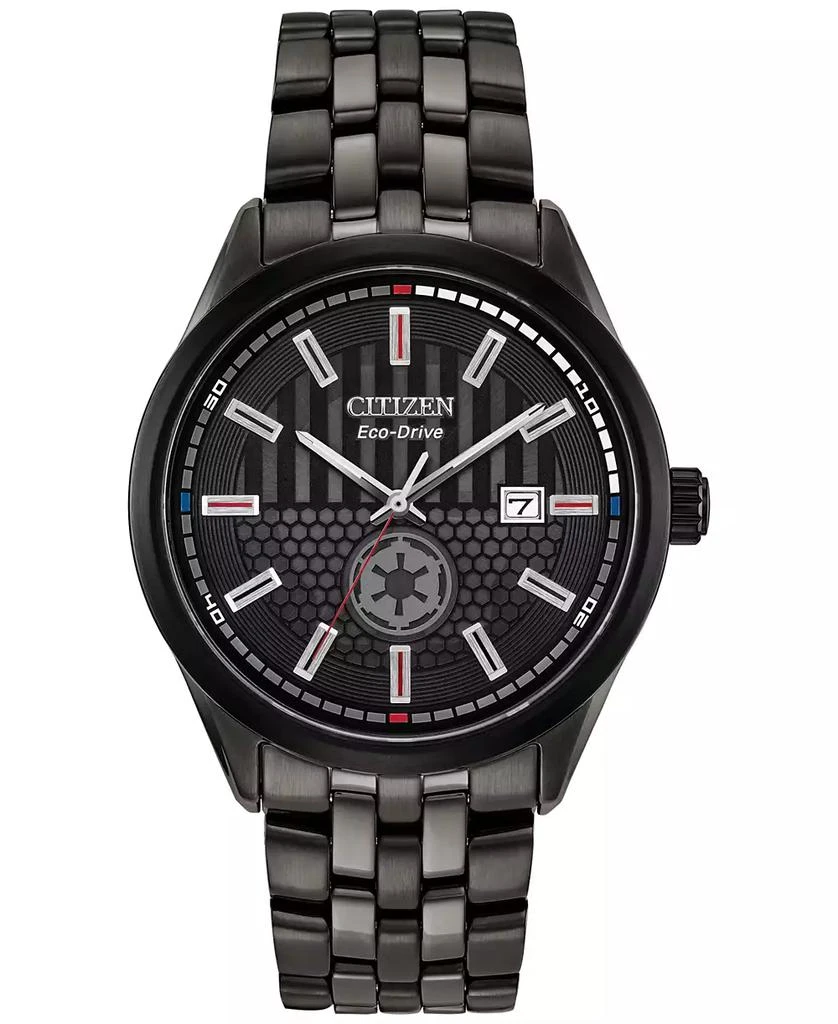 Citizen Eco-Drive Men's Star Wars Darth Vader Black-Tone Stainless Steel Bracelet Watch 41mm Gift Set 1