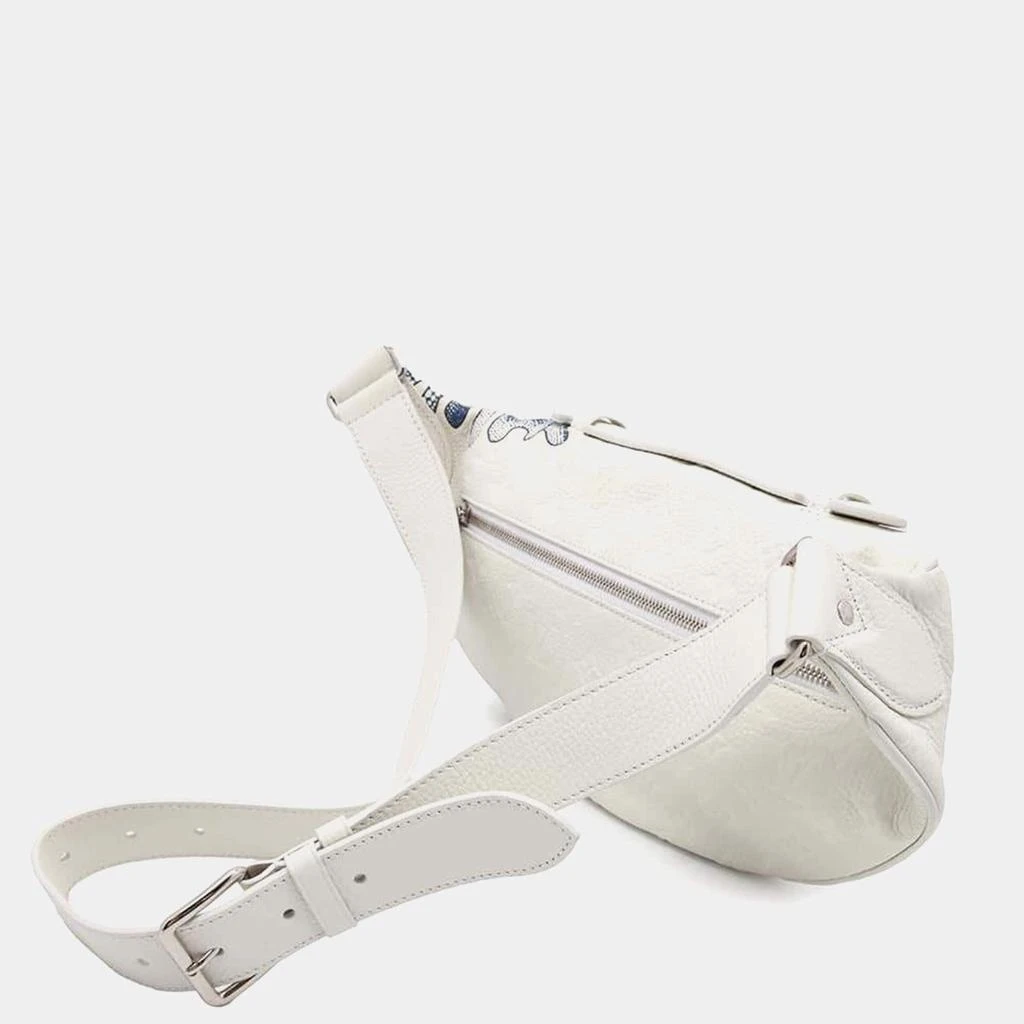 Louis Vuitton Louis Vuitton White Blanc Taurillon Leather Maxi Bumbag 3