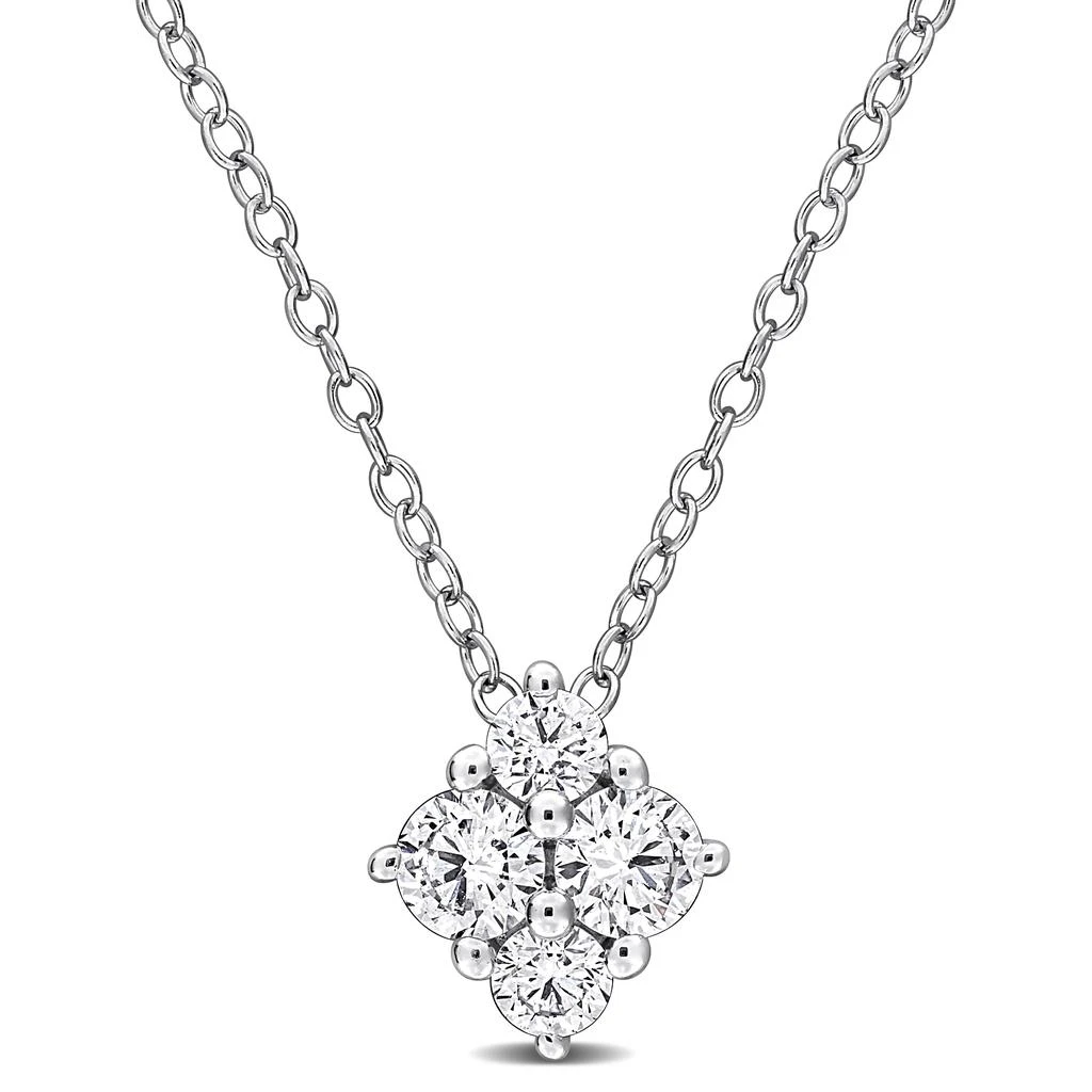 Mimi
Max Created Forever 1/2ct TW Lab-Grown Diamond Cluster Necklace Sterling Silver