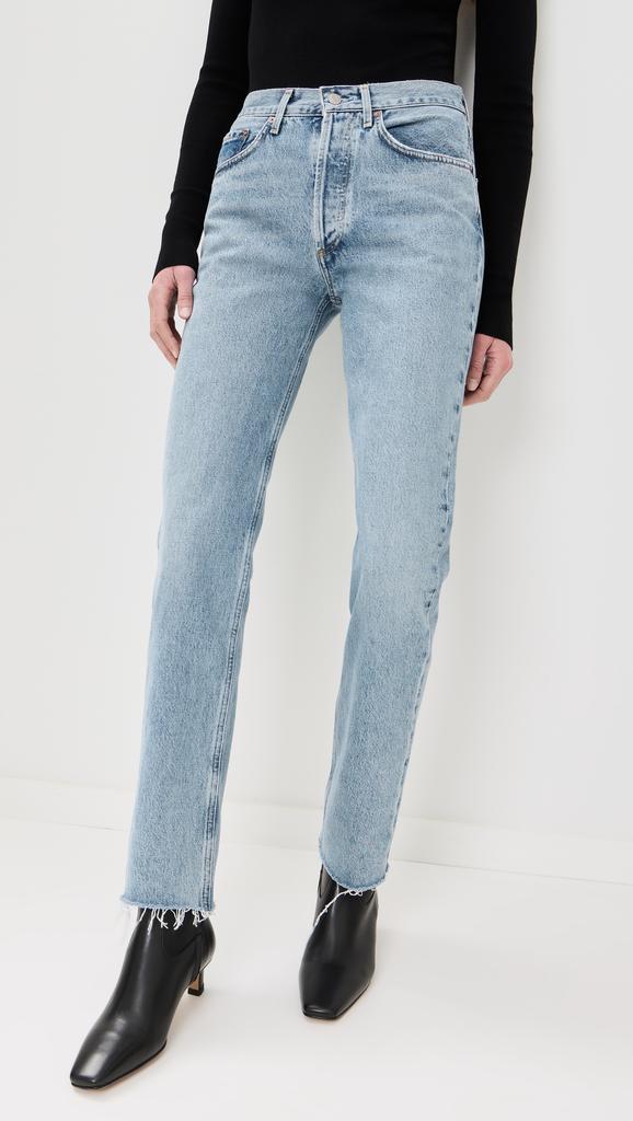 AGOLDE Lana Mid Rise Straight Jeans