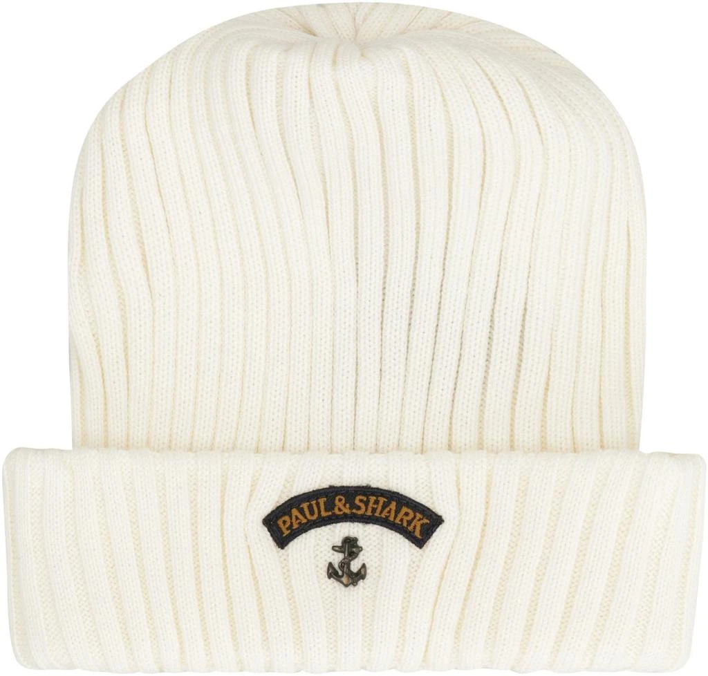 Paul & Shark Paul & Shark Ribbed Wool Beanie 2