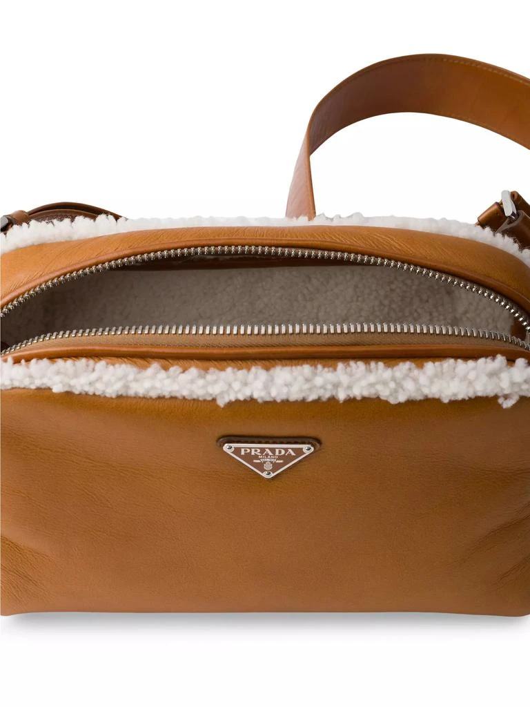 Prada Shearling Shoulder Bag 5