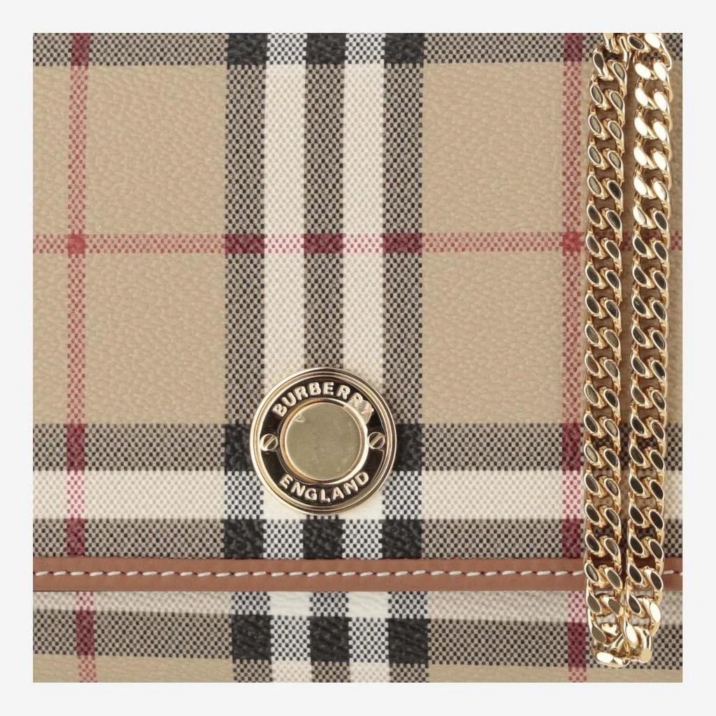 Burberry Check Wallet With Chain Strap 4