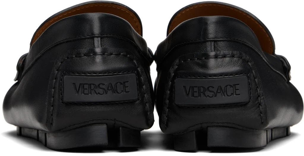 Versace Black 
La Medusa
 Driver Loafers 2