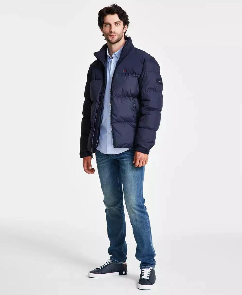 Tommy Hilfiger Men's Mixed-Media Puffer Jacket 4