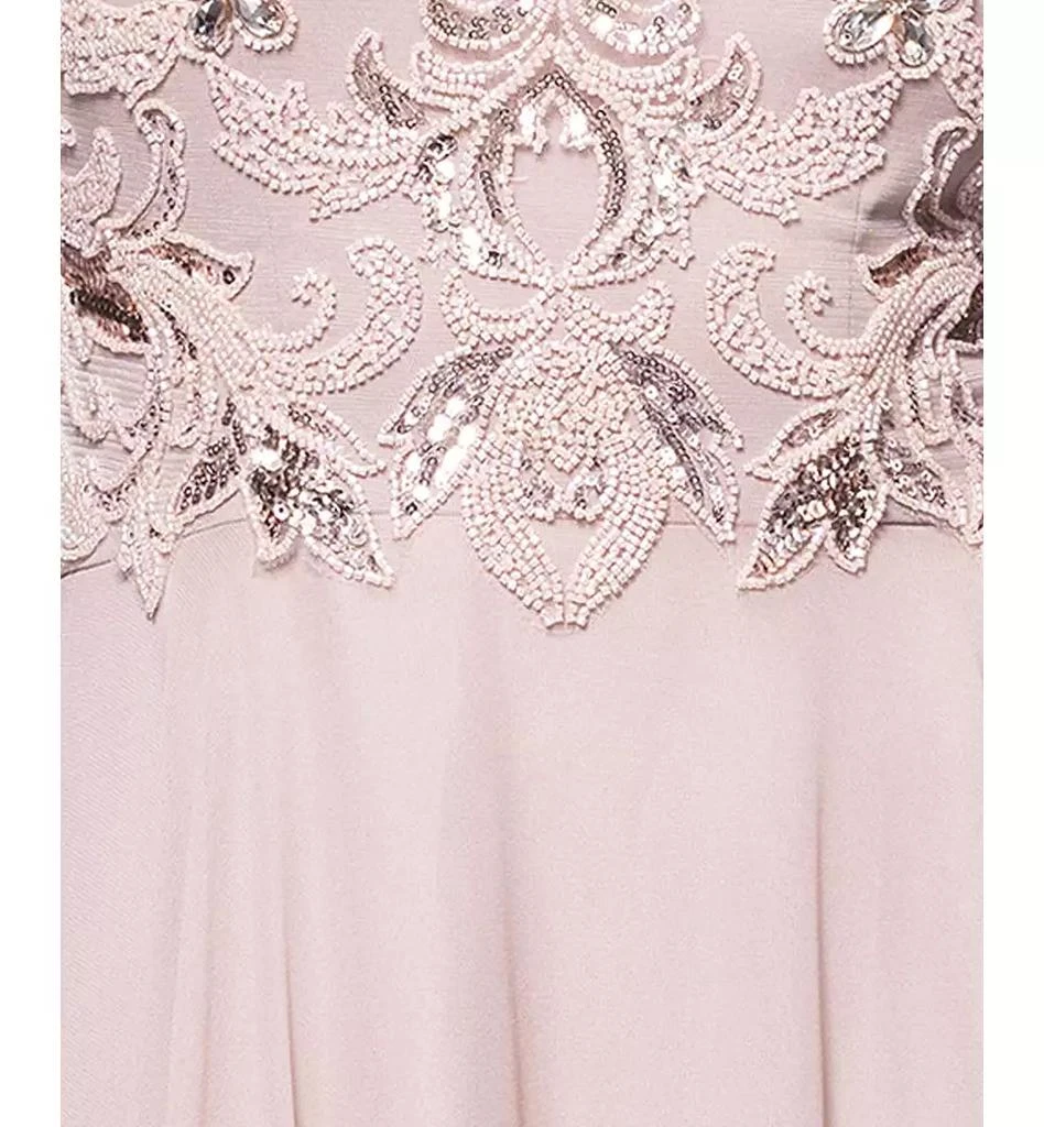 XSCAPE Petite Beaded Sleeveless High-Neck Gown 4