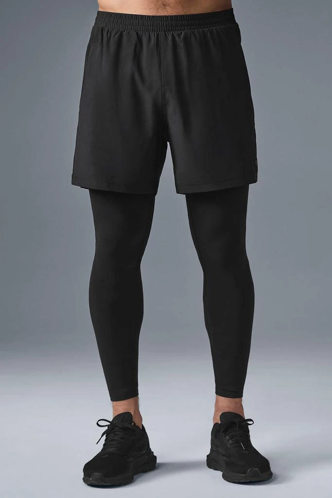 Alo 5" Revival 2-in-1 Pant - Anthracite/Black 1