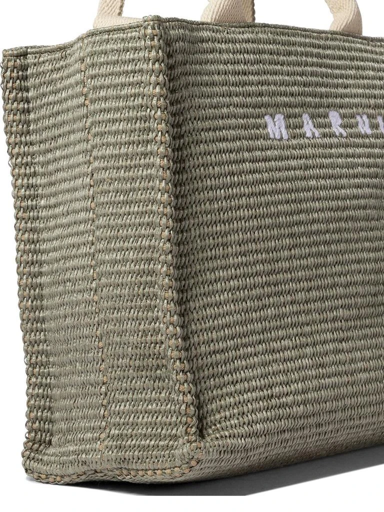 Marni Marni Logo Embroidered Small Tote Bag 5