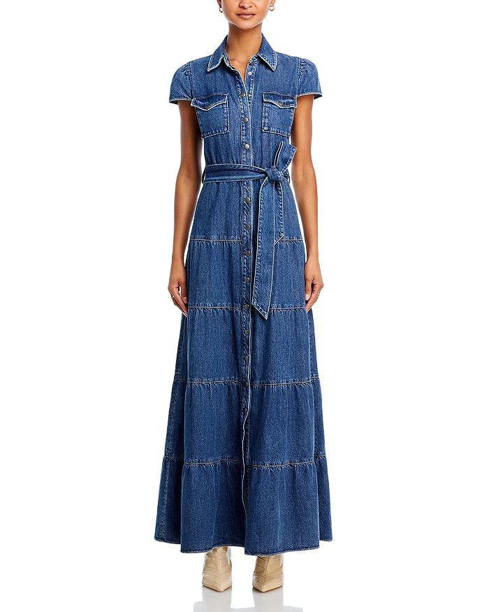 Alice + Olivia Miranda Denim Maxi Dress 2