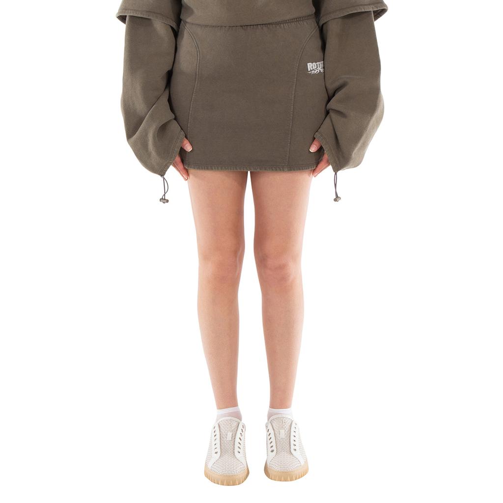 Lina zip-detailed bouclé-tweed mini skirt – On Sale Now with