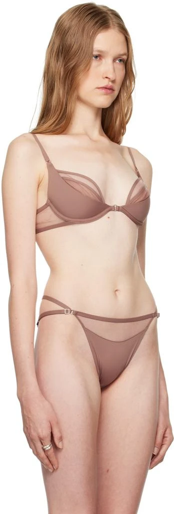 Nensi Dojaka Tan Calvin Klein Edition Plunge Bra 2