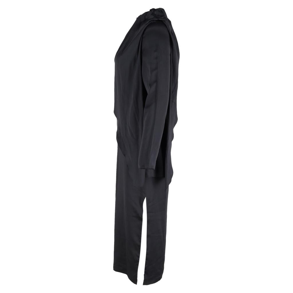 DODO BAR OR Midi Dress in Black Silk