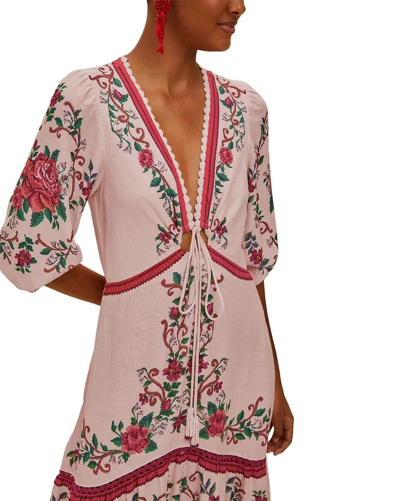 Farm Rio Flower Tapestry Maxi Dress 3