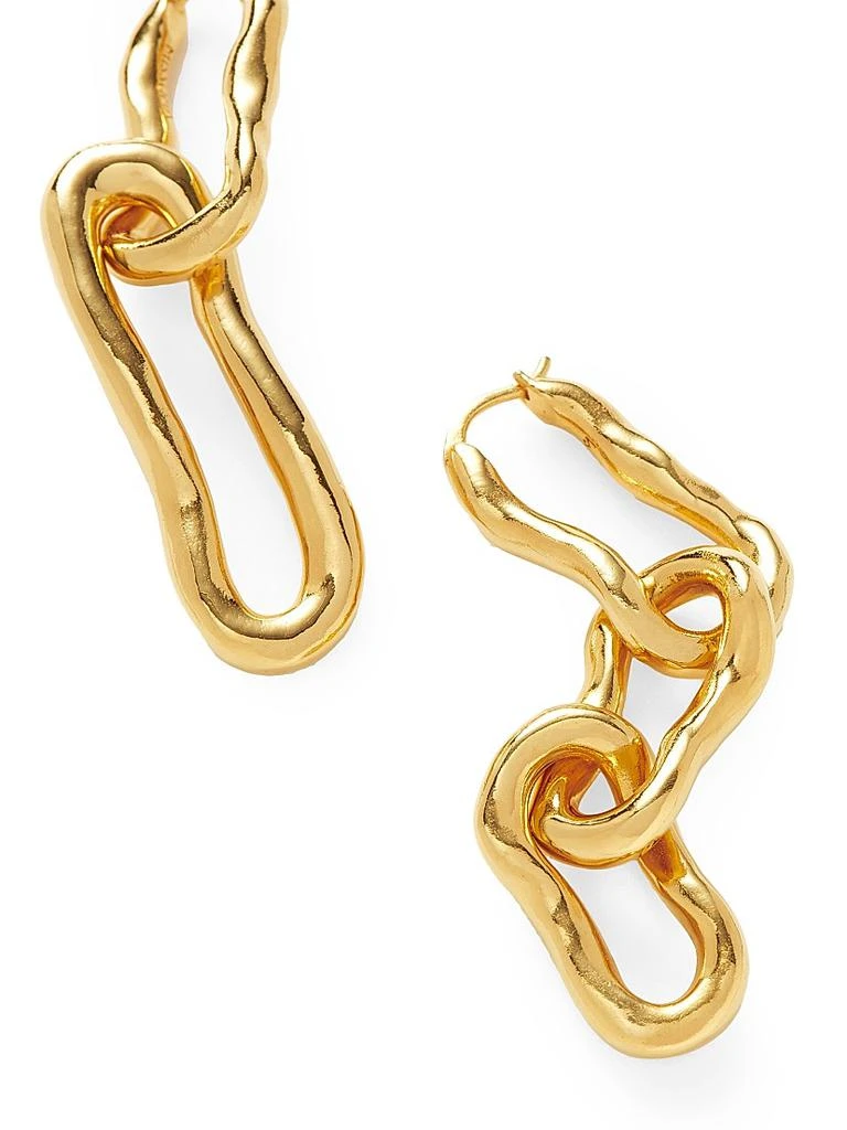 Missoma Molten 18K-Gold-Plated Mismatched Drop Earrings 2
