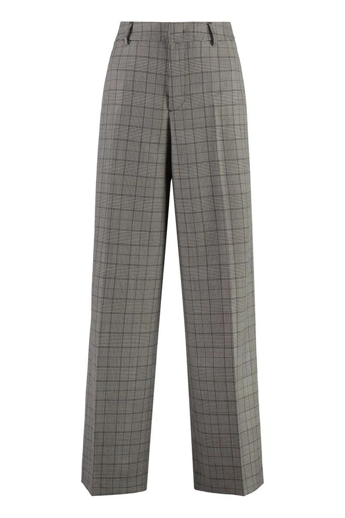 PT01 Pt01 Wide Leg Check Trousers from Cettire