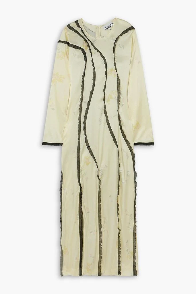 ganni stretch satin dress Ganni + Silk Stretch Satin Dress
