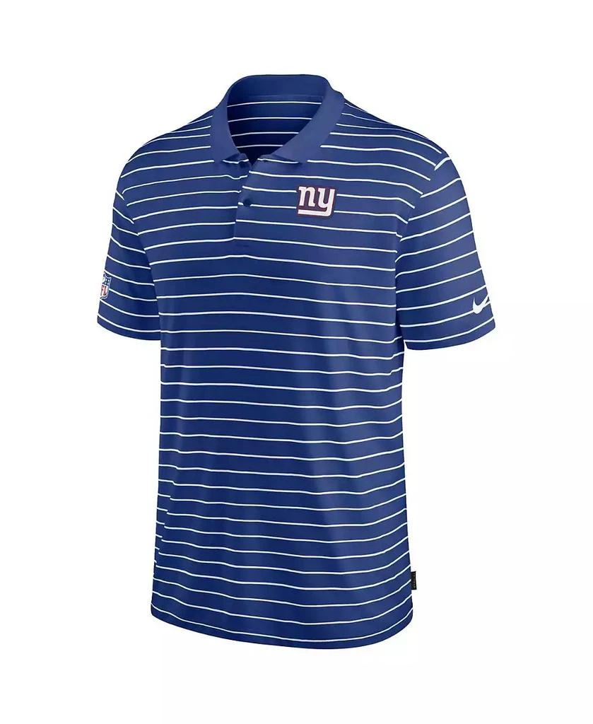 NIKE Men's Royal New York Giants Sideline Lock Up Victory Performance Polo 3