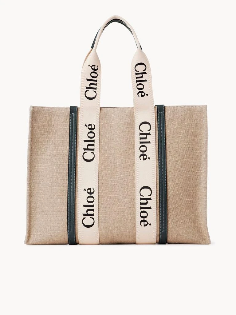 Chloé WOODY LARGE CANVAS TOTE 2