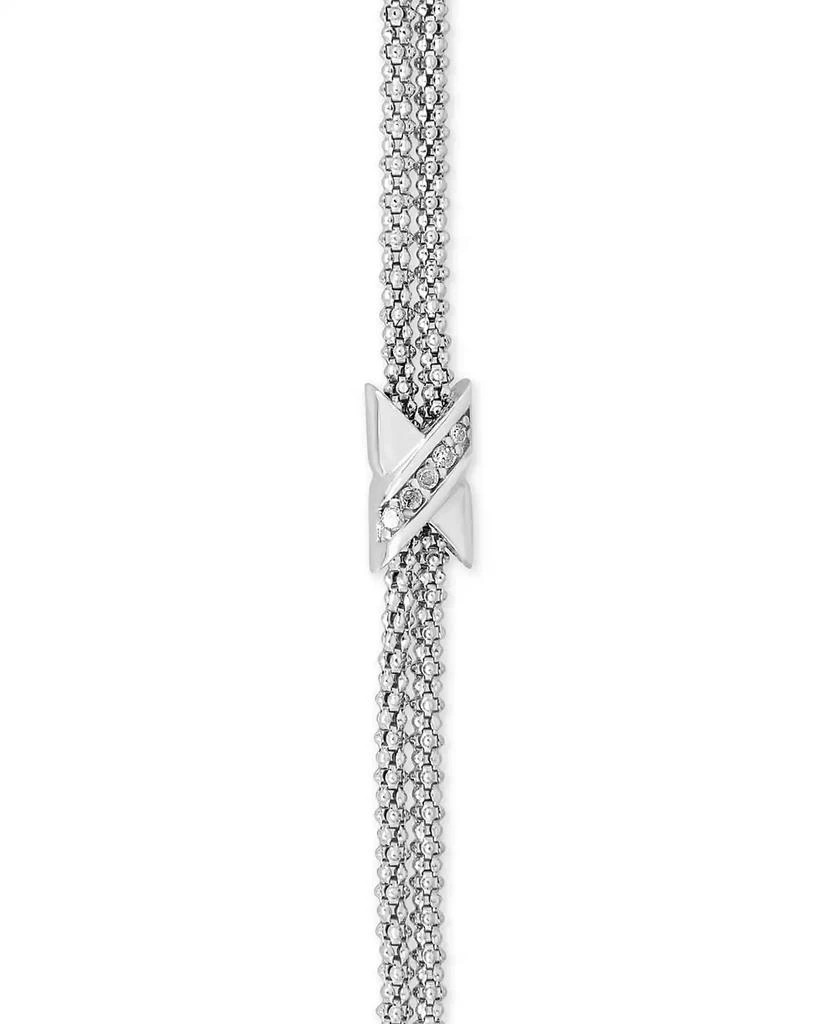 Macy's Diamond X Bolo Bracelet (1/8 ct. t.w.) in Sterling Silver 3