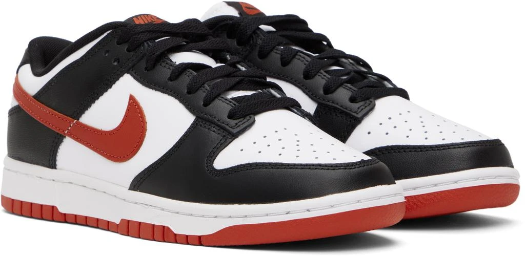 NIKE Black & White Dunk Low Retro Sneakers 4