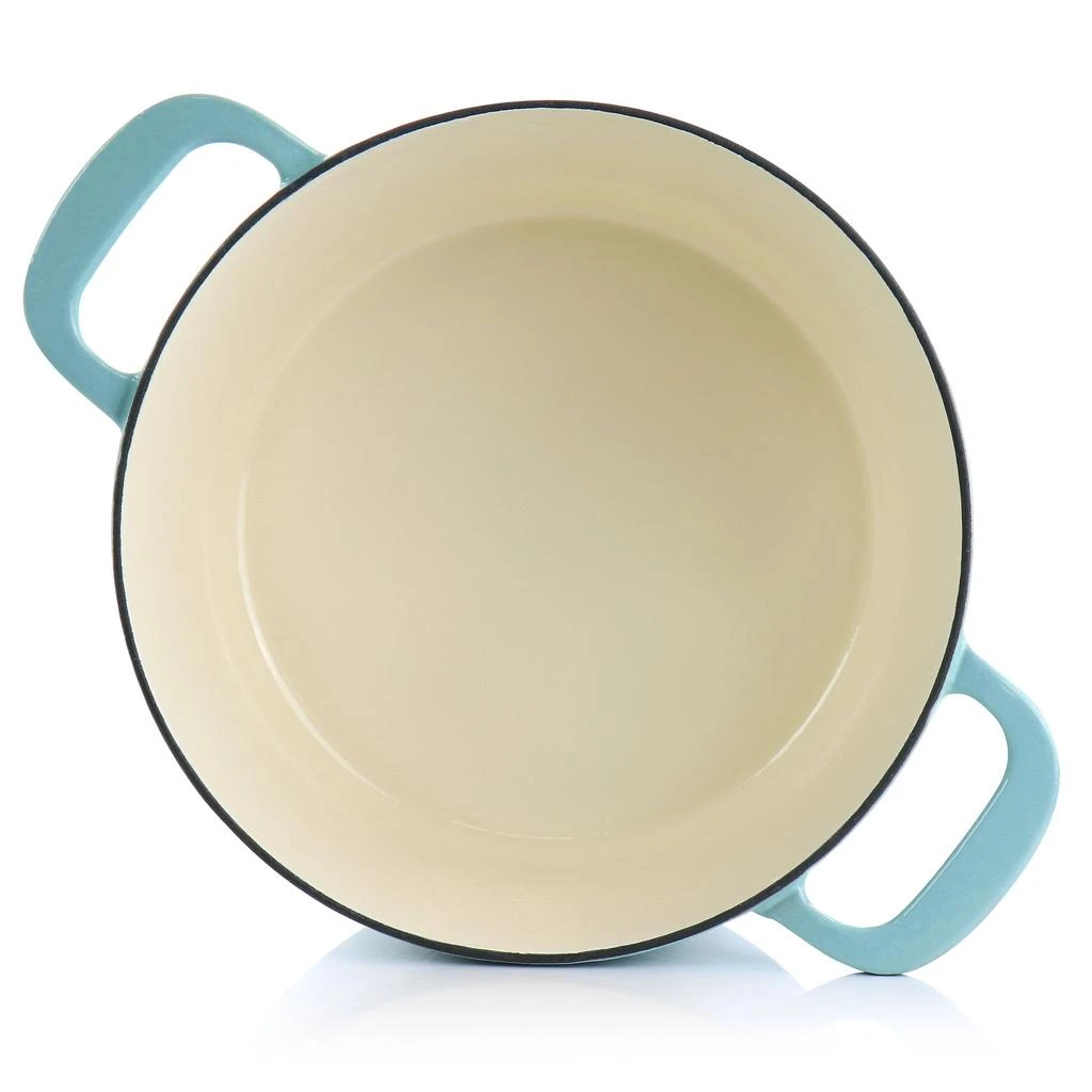 Martha Stewart Enameled Cast Iron 7 Quart Dutch Oven with Lid in Turquoise 3