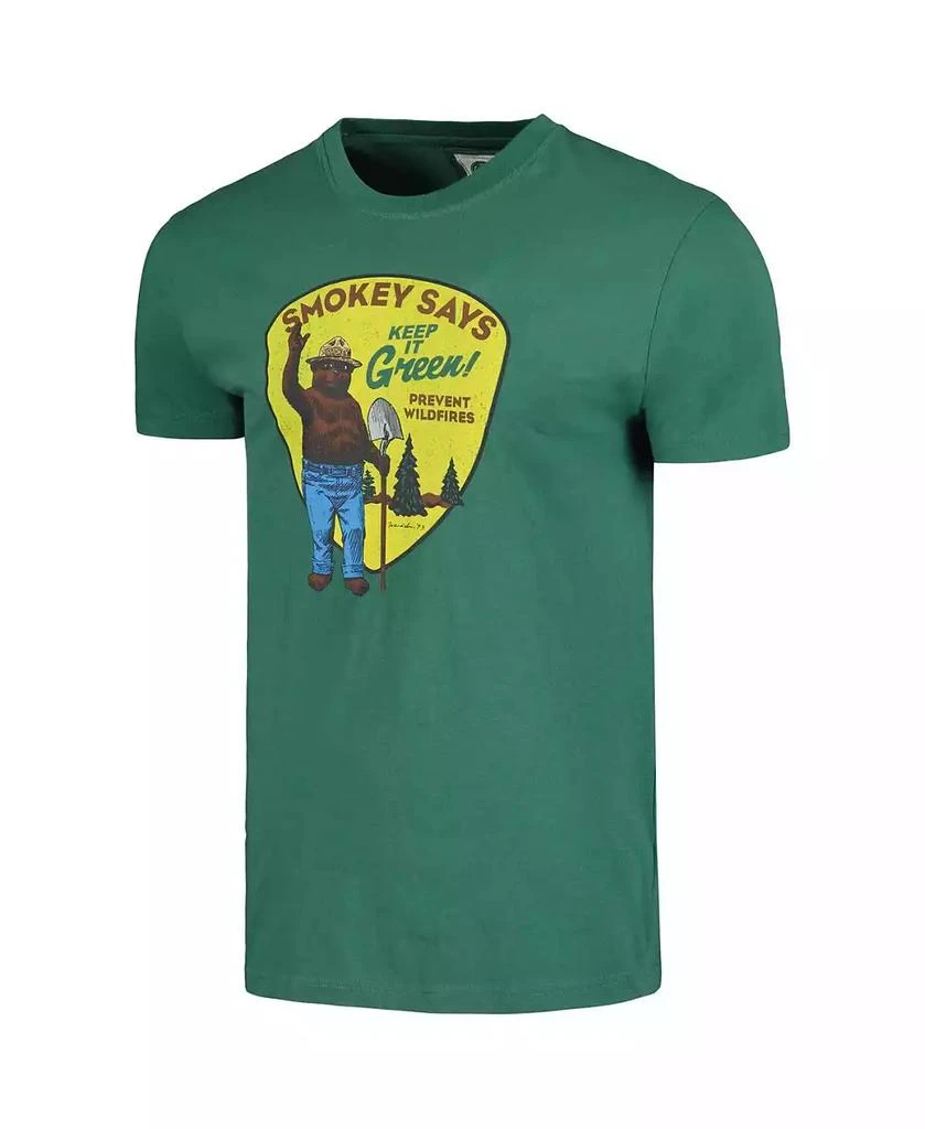 American Needle Men's Green Distressed Smokey the Bear Brass Tacks T-shirt 2