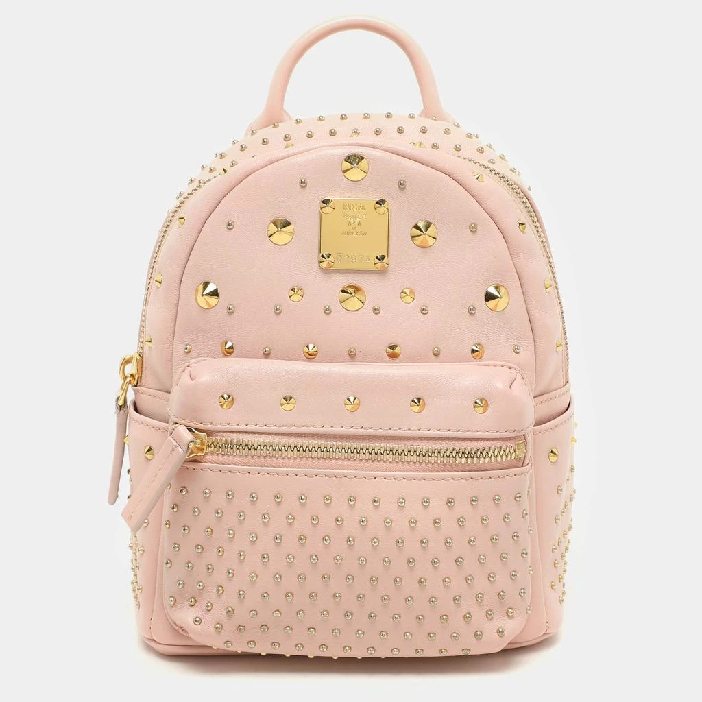 Leather Backpack Mcm Bebe Boo Mini Shop MCM Pink Leather X-mini