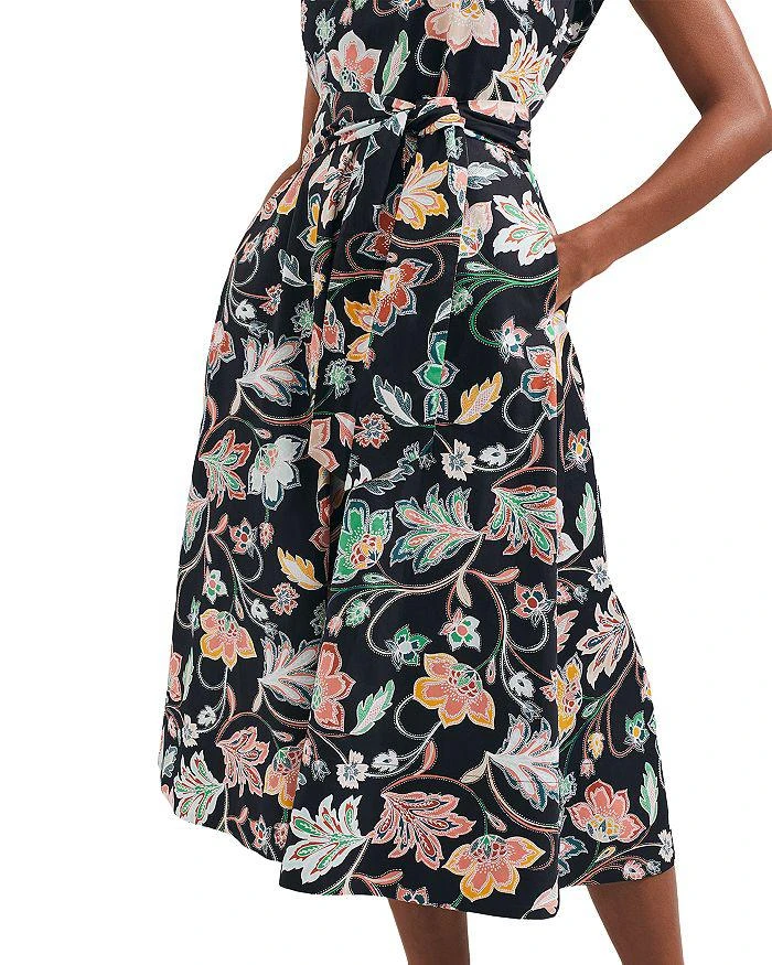 HOBBS LONDON Emilie Cotton Floral Midi Dress 5