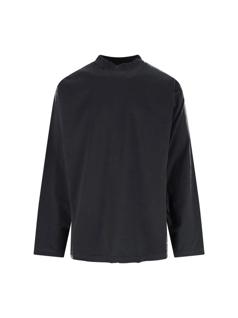 Balenciaga Balenciaga Logo-Tape Long-Sleeved T-Shirt from Cettire