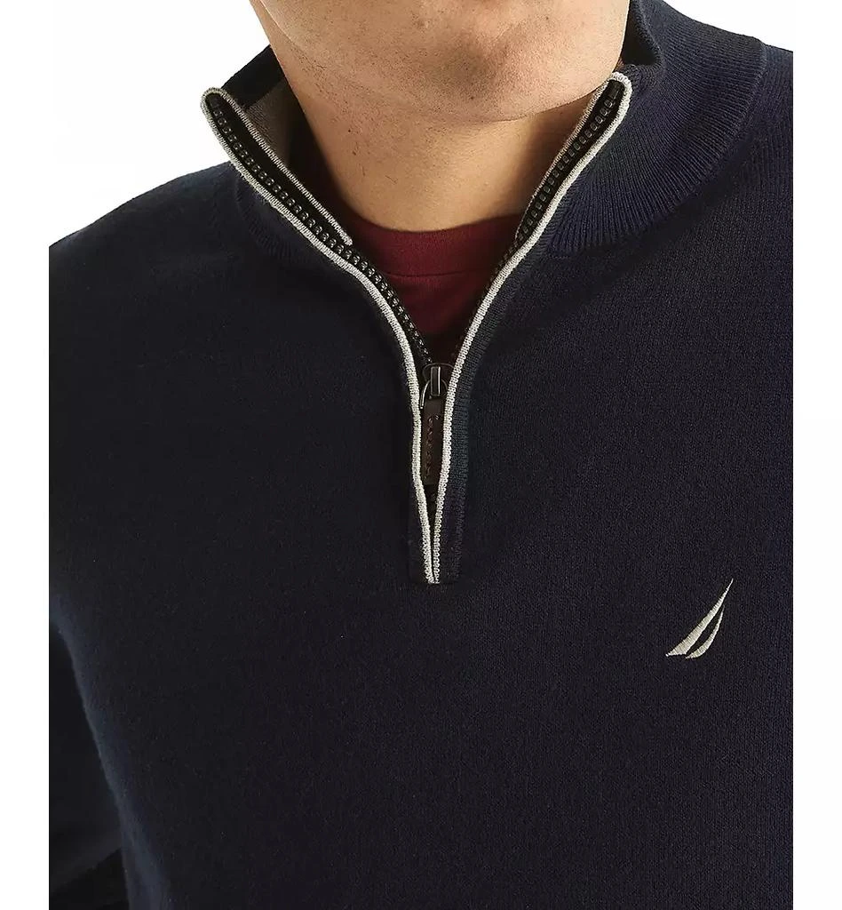 Nautica Men's Navtech Classic-Fit Solid Quarter-Zip Sweater 3