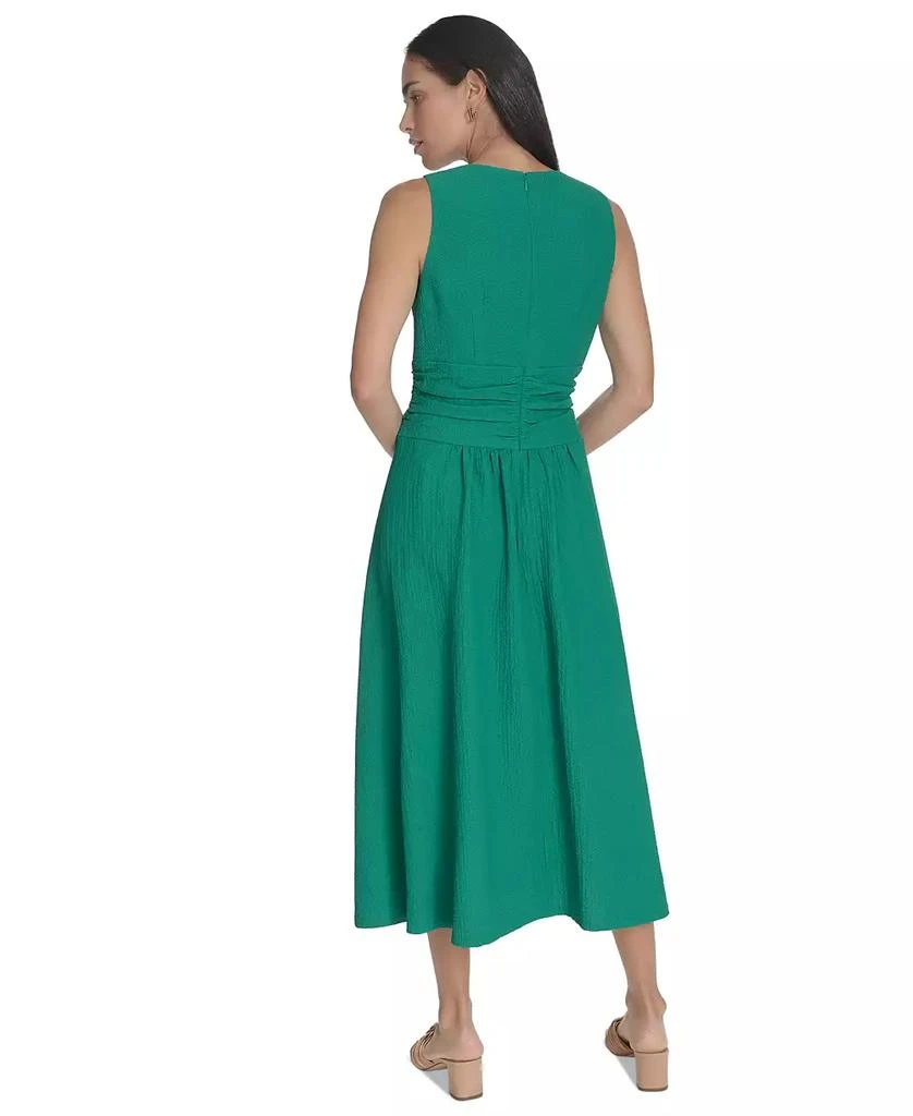Calvin Klein Women's V-Neck Twist-Front Midi Dress 5