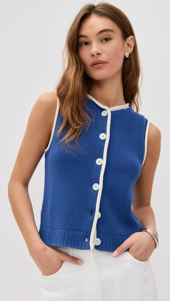 Alex Mill Bridget Tipped Vest 1