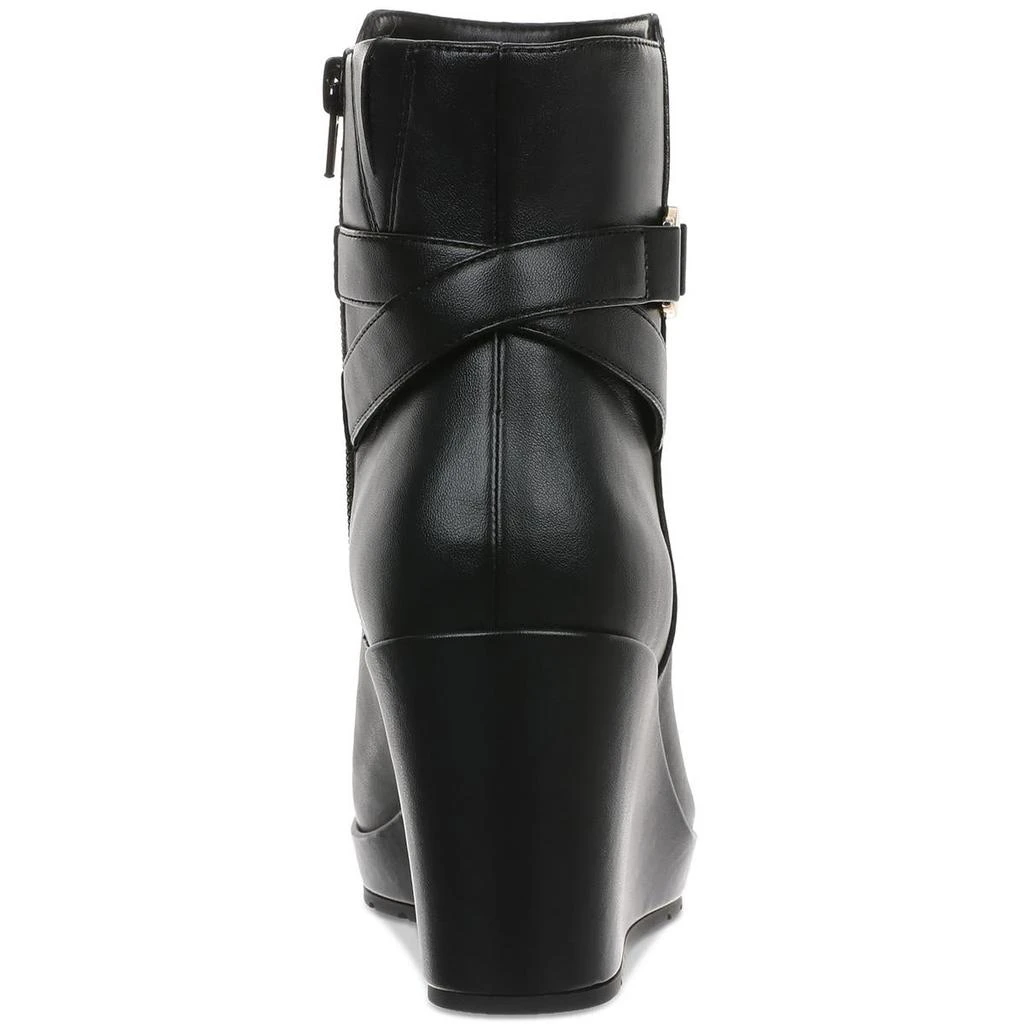 Giani Bernini Gloria Womens Belted Faux Leather Wedge Boots 3