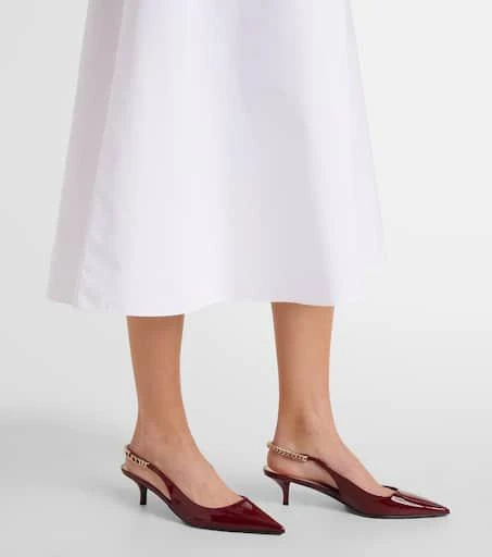 gucci cotton poplin midi dress Gucci Horsebit cotton poplin midi dress Gucci