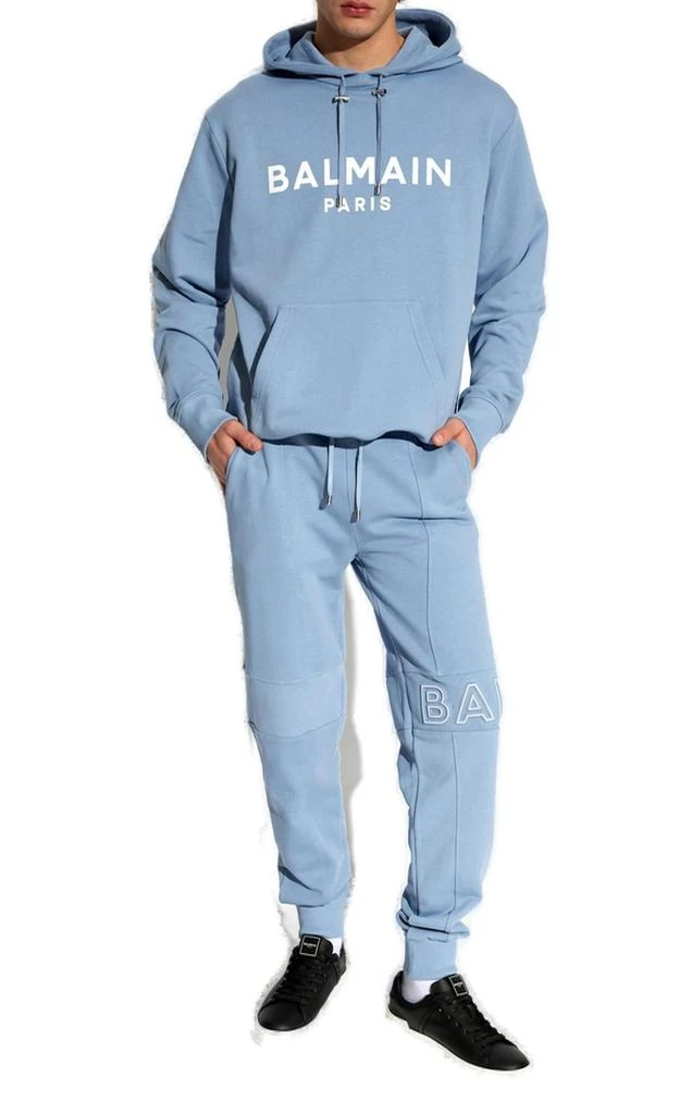 Balmain Balmain Logo Printed Drawstring Hoodie 4