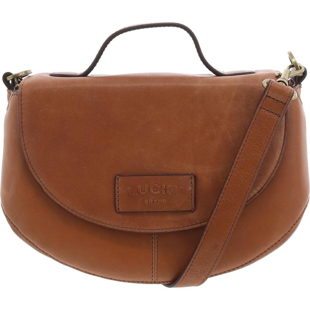 Lynn Womens Logo Leather Crossbody Handbag – On Sale Now with Up