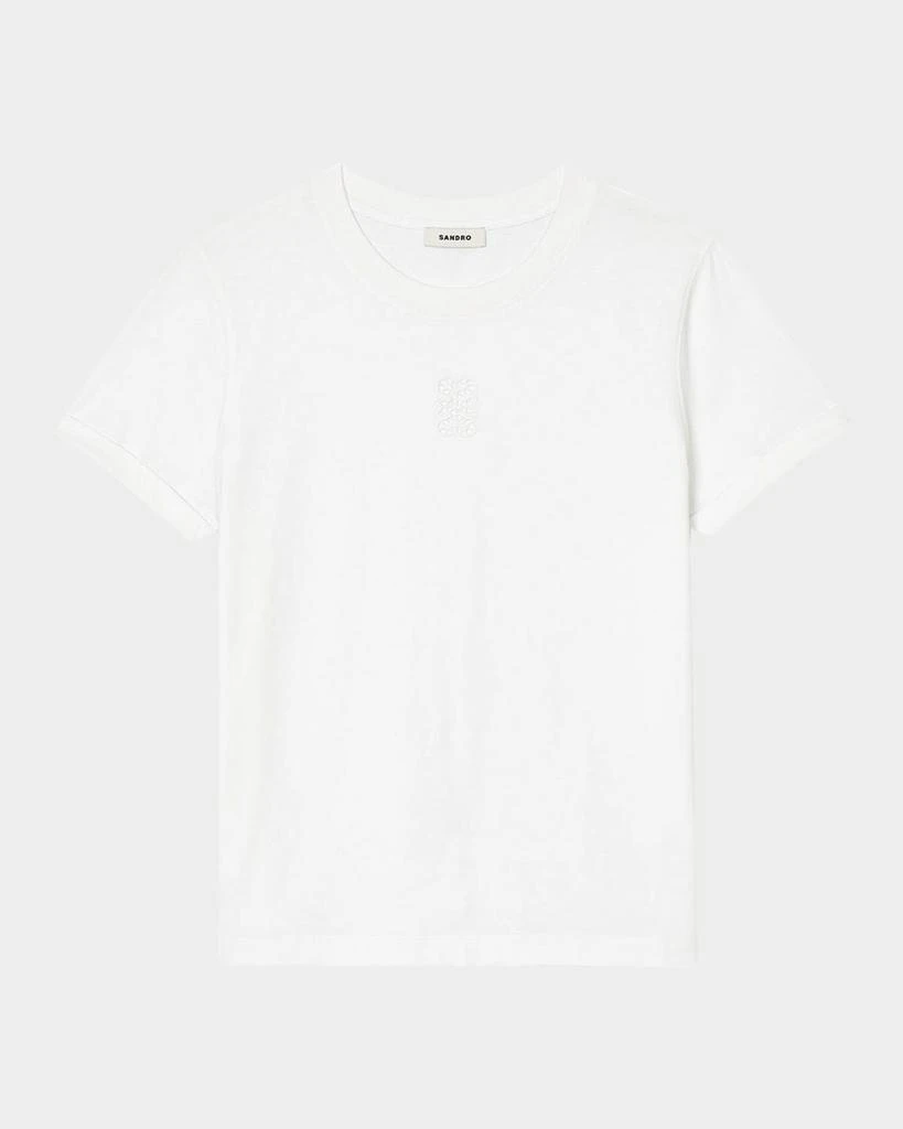 Sandro Ezra Cutout Logo T-Shirt 1