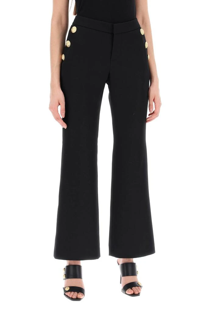 Balmain flared pants with embossed buttons 2